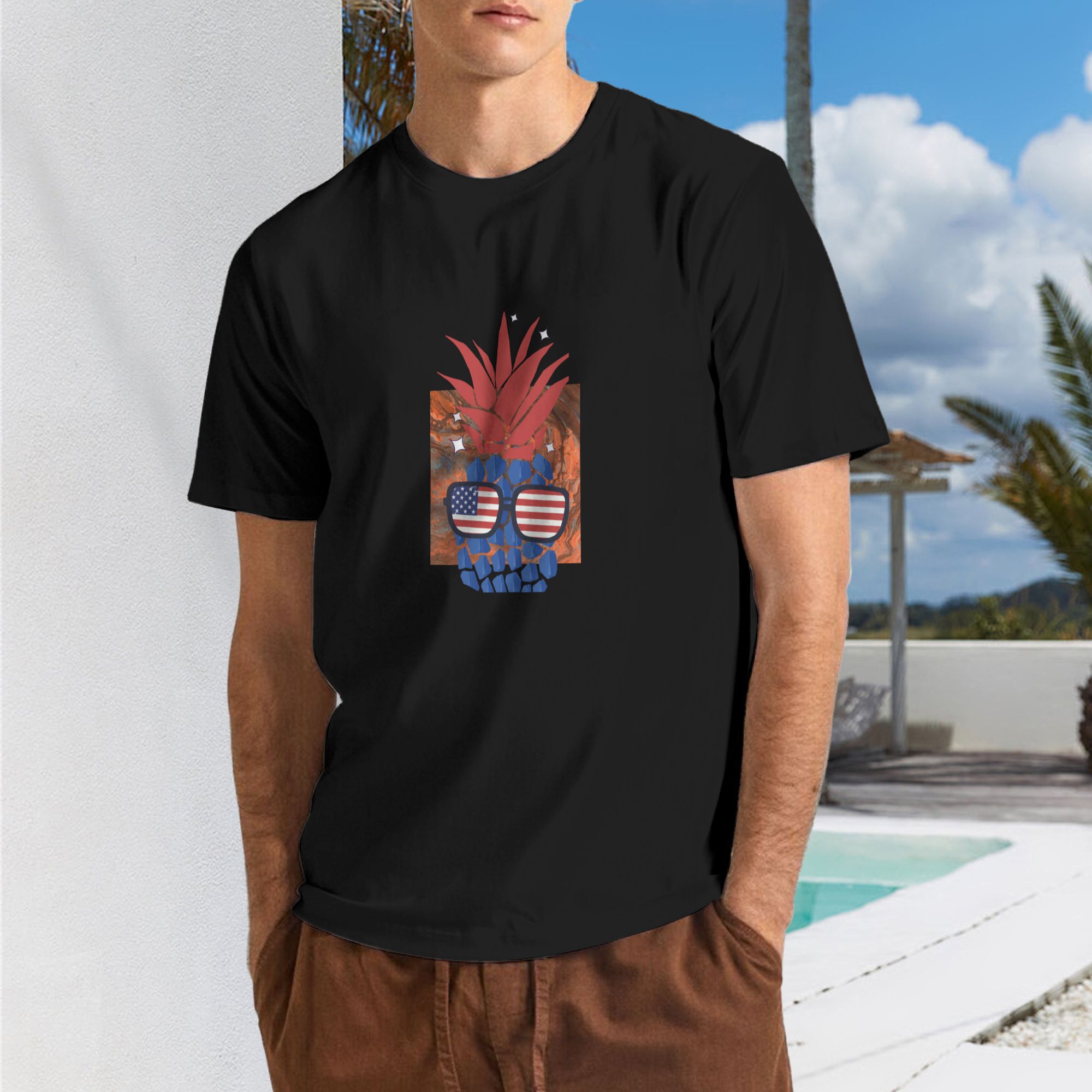 Ride the Trend Wave: Pineapple Vibes Tee - Comfort Meets Cool T-shirt