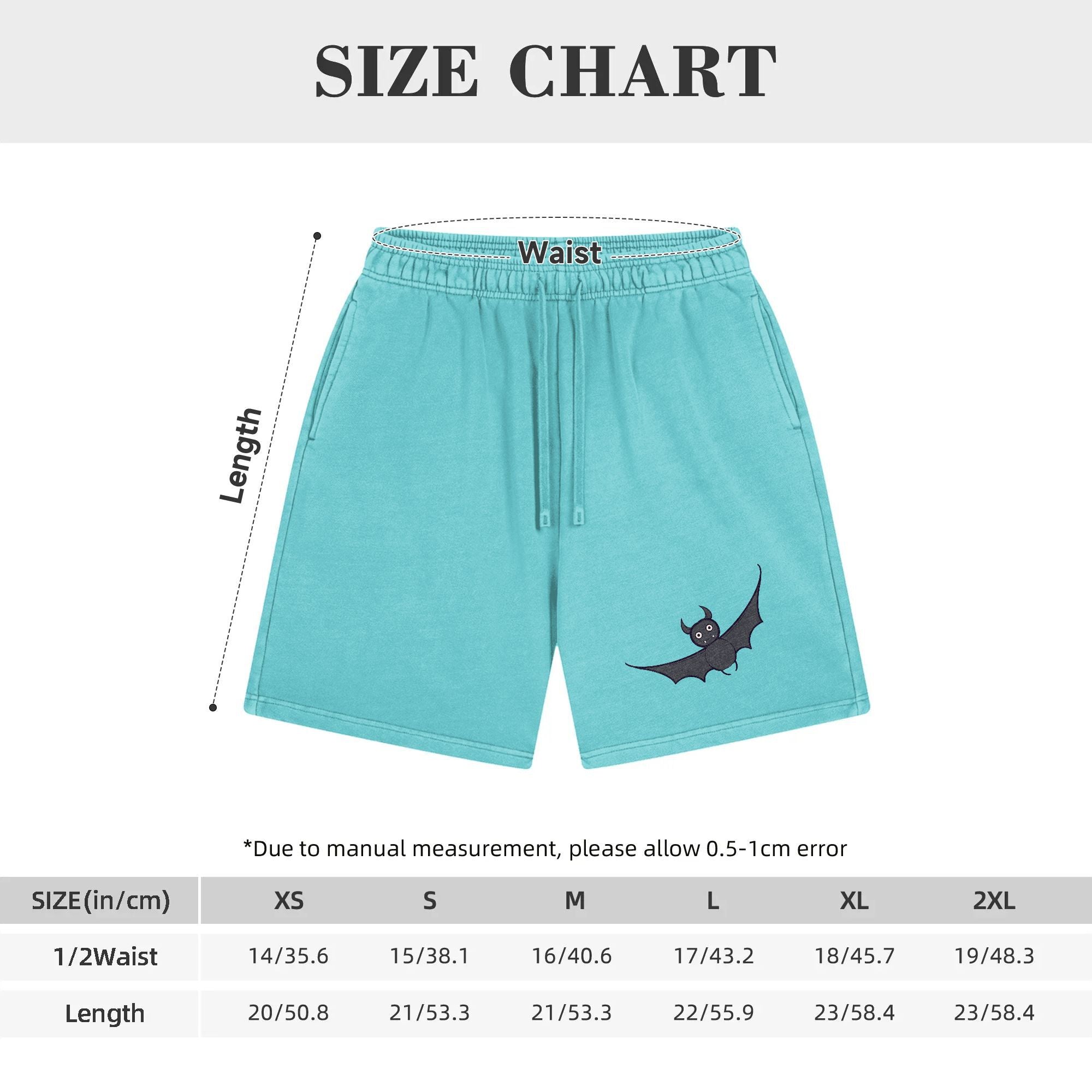 Relaxed Rhythm: Men's Poly-Blend Shorts Featuring Chic Bat Design
