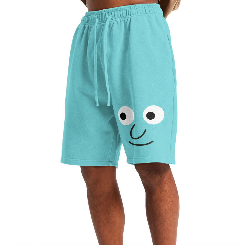 Minimalist Comfort: Men's Poly-Cotton Home Shorts