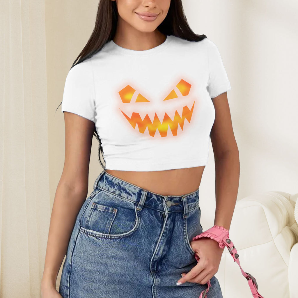 Polyester white Casual Sets for Girls, Cool Crop Crew top and pants outfit