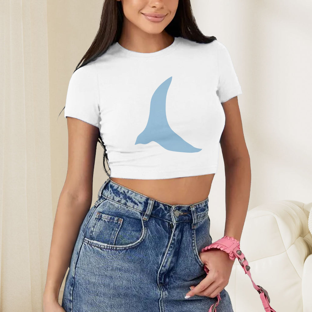 T-Shirts Polyester Crop Tees for Fashion-Forward Girls