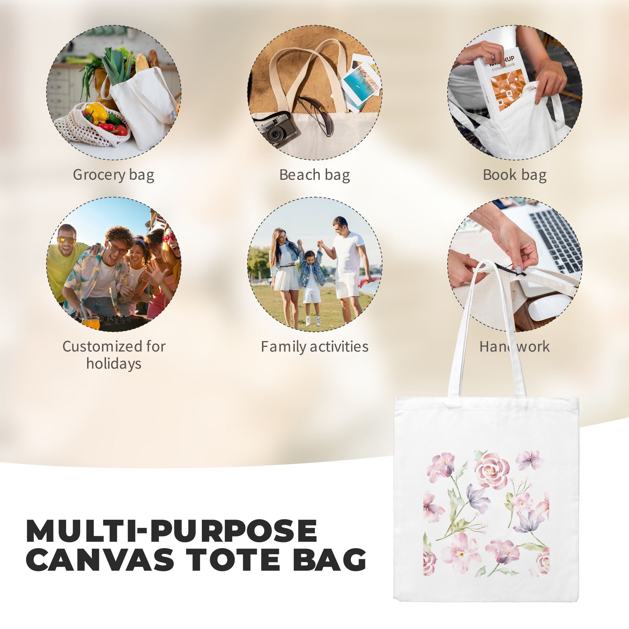 Durable Canvas Tote | Eco-Conscious & Simply Styled